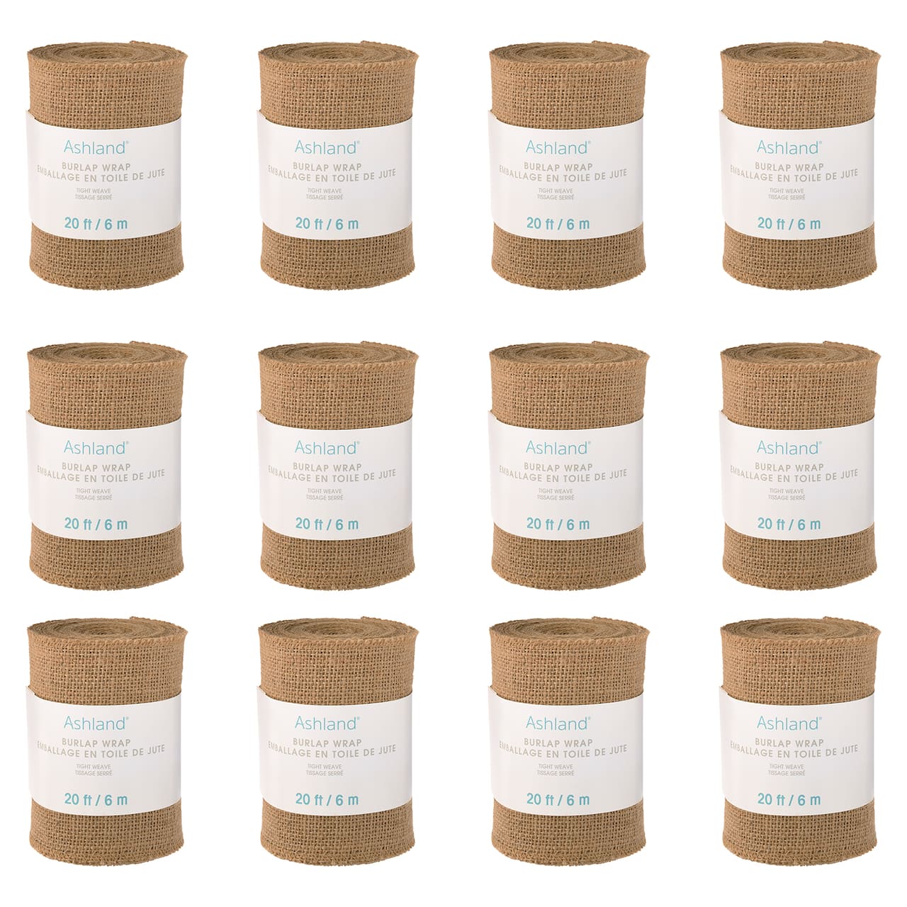 12 Pack: Tight Weave Burlap Garland by Ashland™